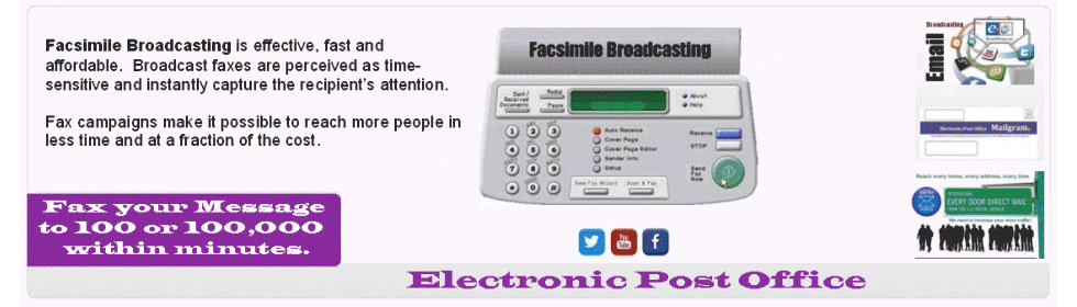 Electronic Post Office-Fax Broadcasting