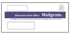 Electronic Post Office Mailgram
